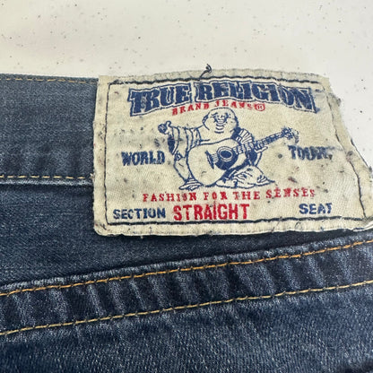 vintage true religion contrast stitch jeans