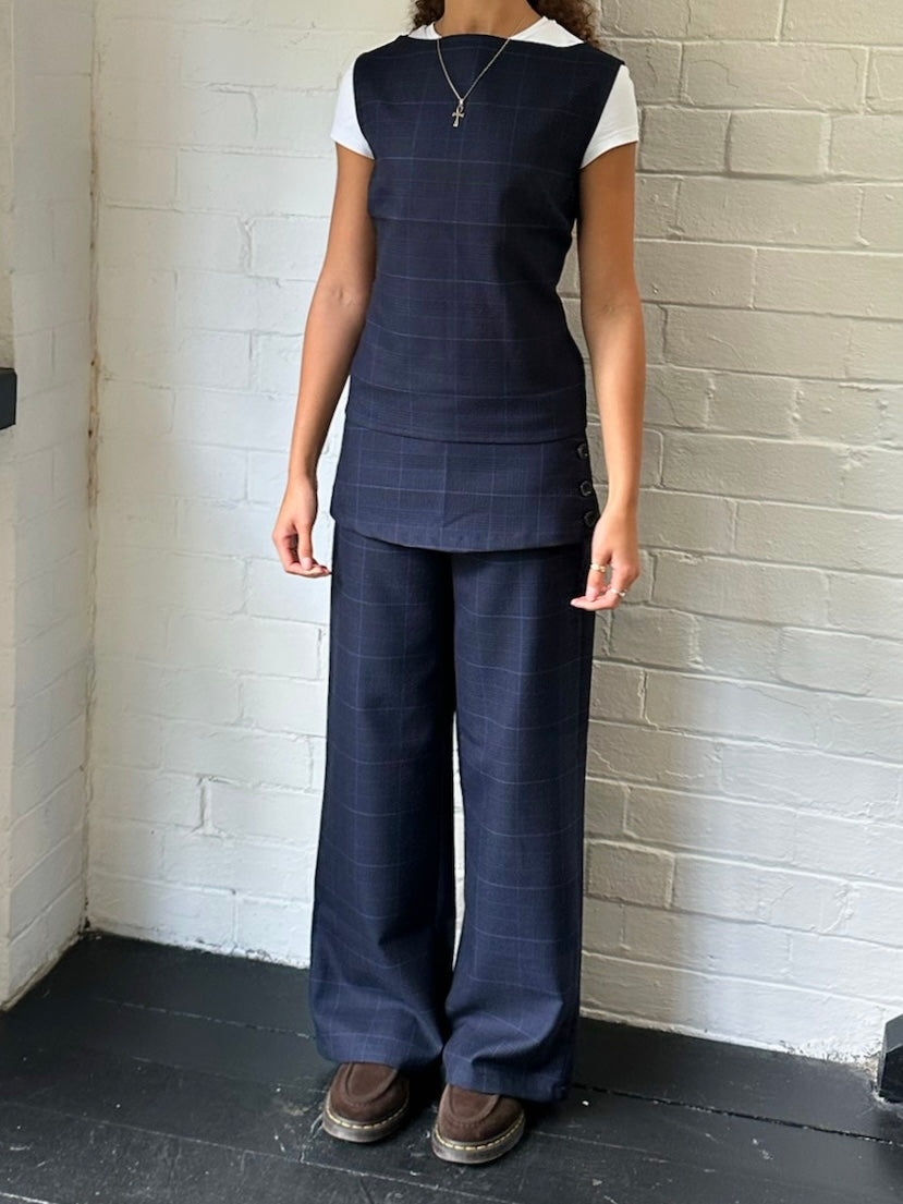 shay trouser - navy wool