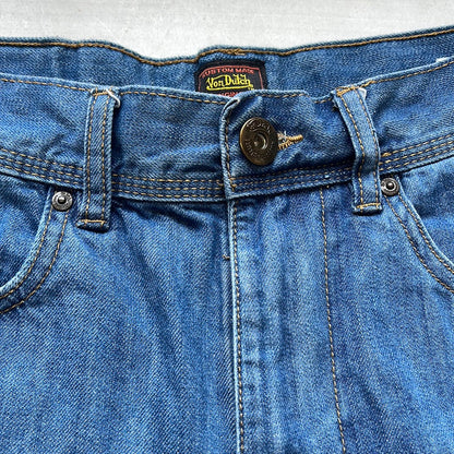 von dutch mid wash denim jorts