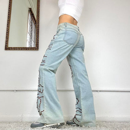 2000's sequined jeans