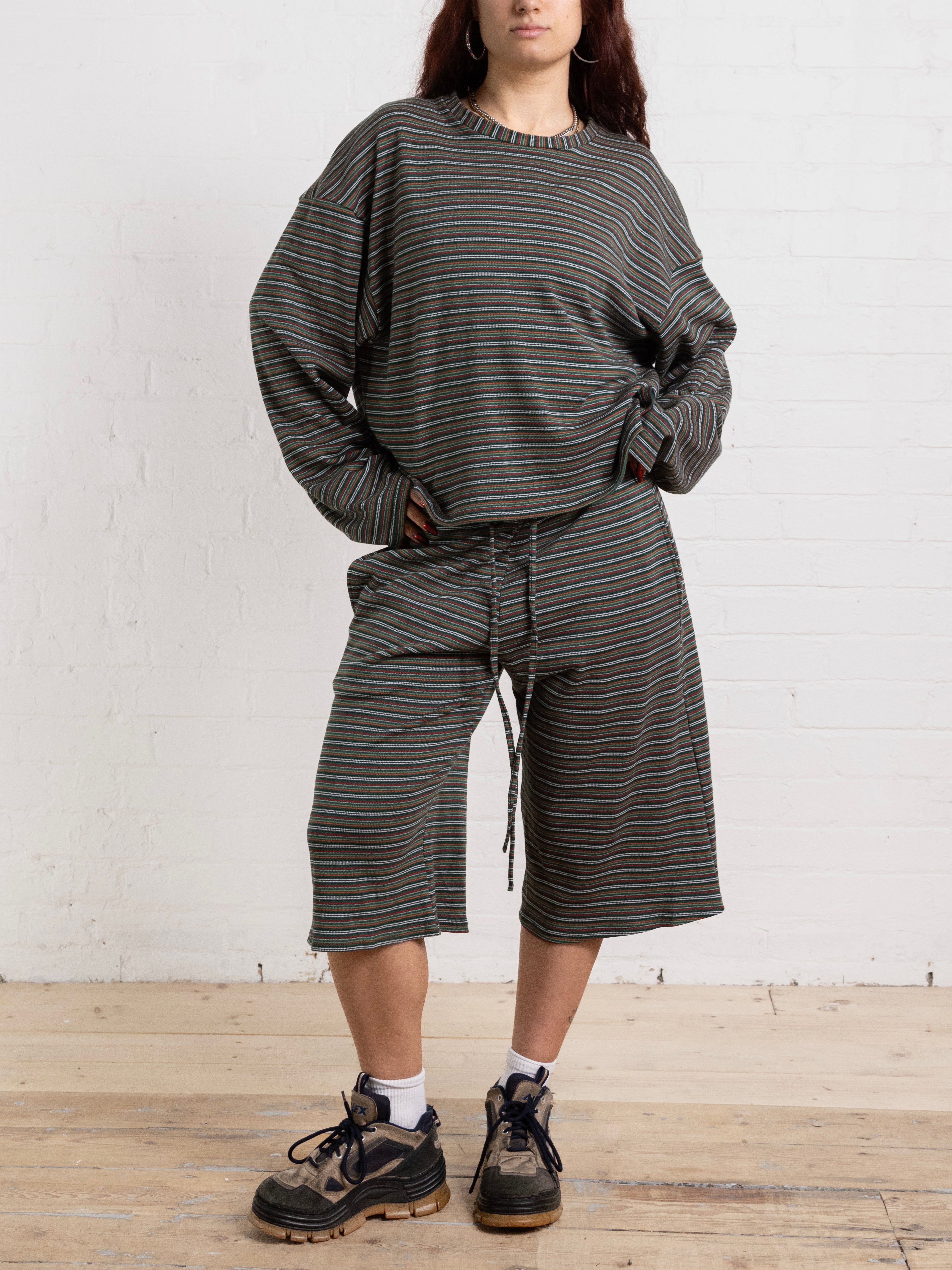 drew short - green stripe