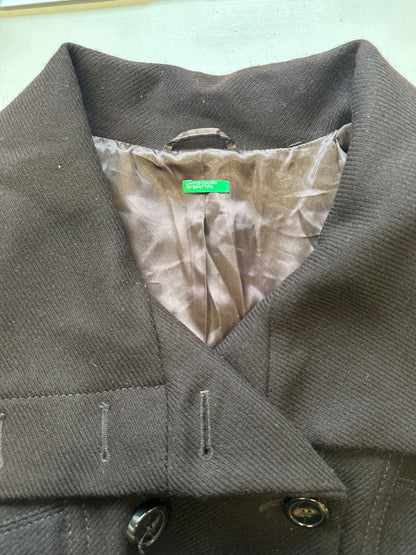 united colours of benetton double breasted wool jacket