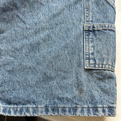 denim cargo shorts