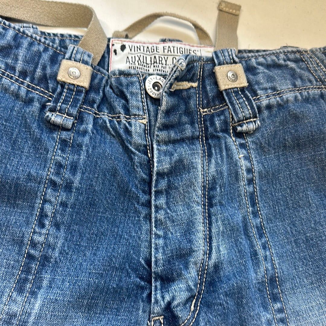 denim baggy cargo shorts