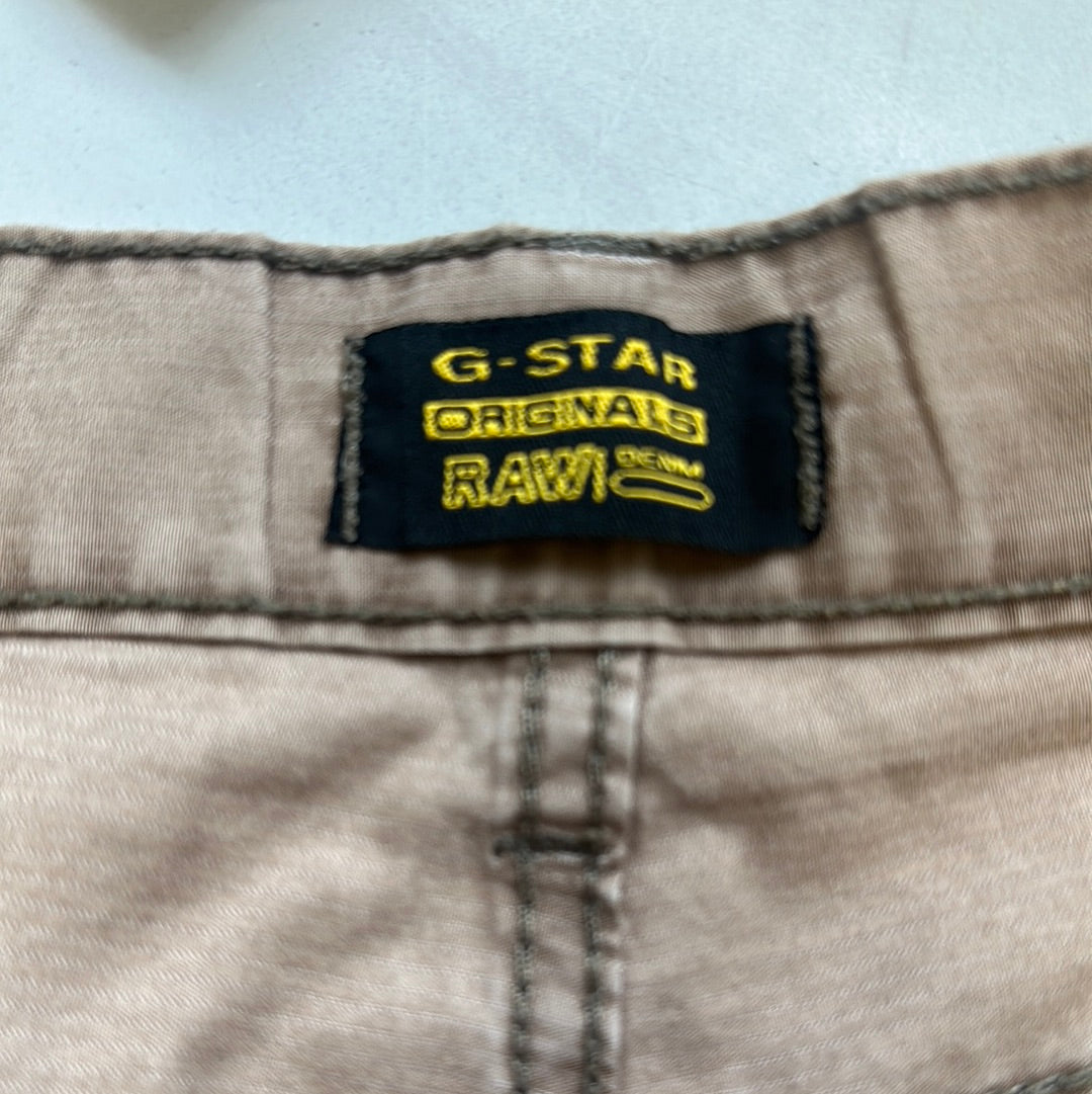 g-star baggy khaki cargo shorts