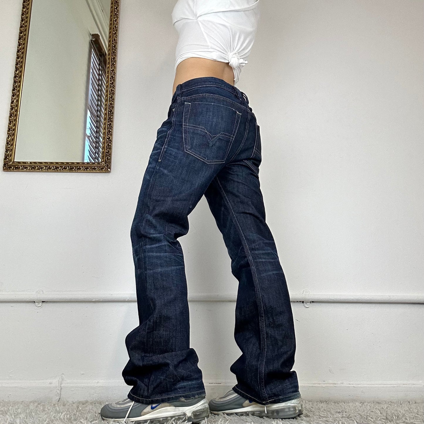 vintage straight leg diesel jeans