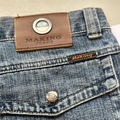 vintage long denim shorts