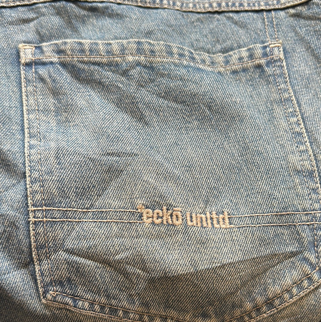 90's washed baggy jeans by ecko unltd