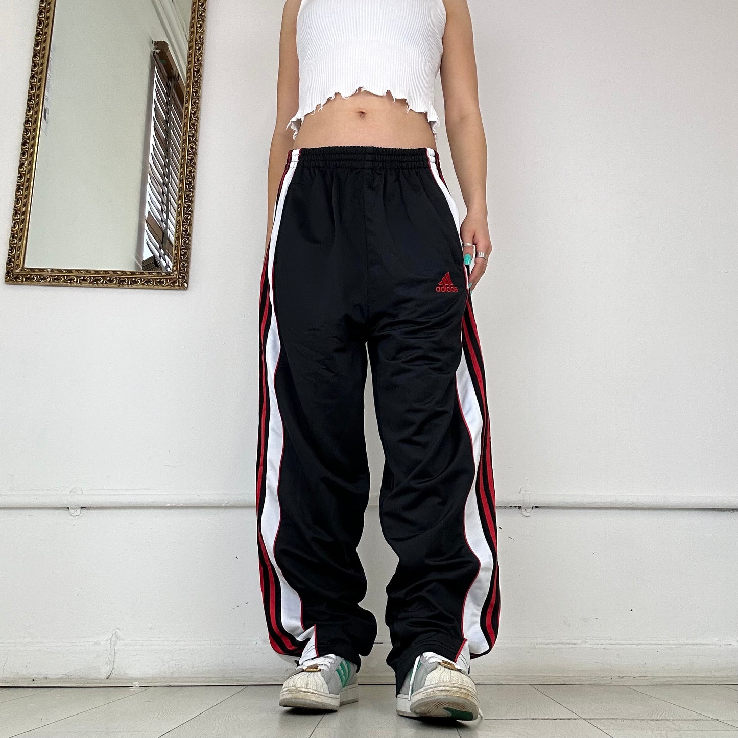 Adidas popper joggers sale