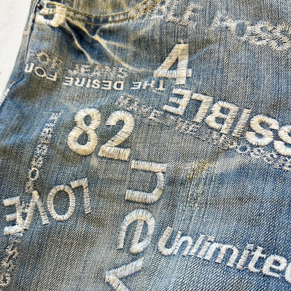 2000's embroidered jeans by fishbone