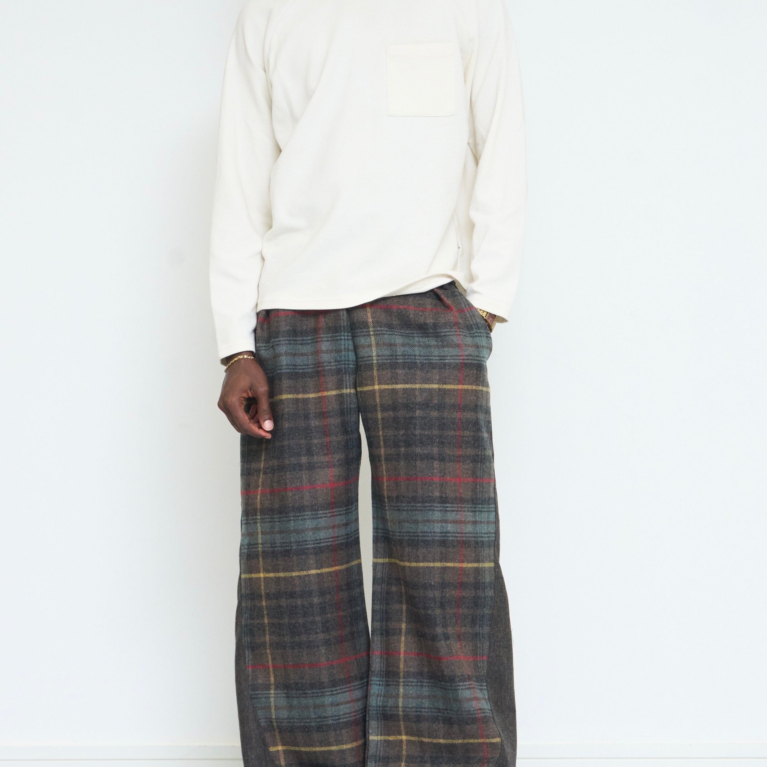 parker utility trouser - tobacco wool