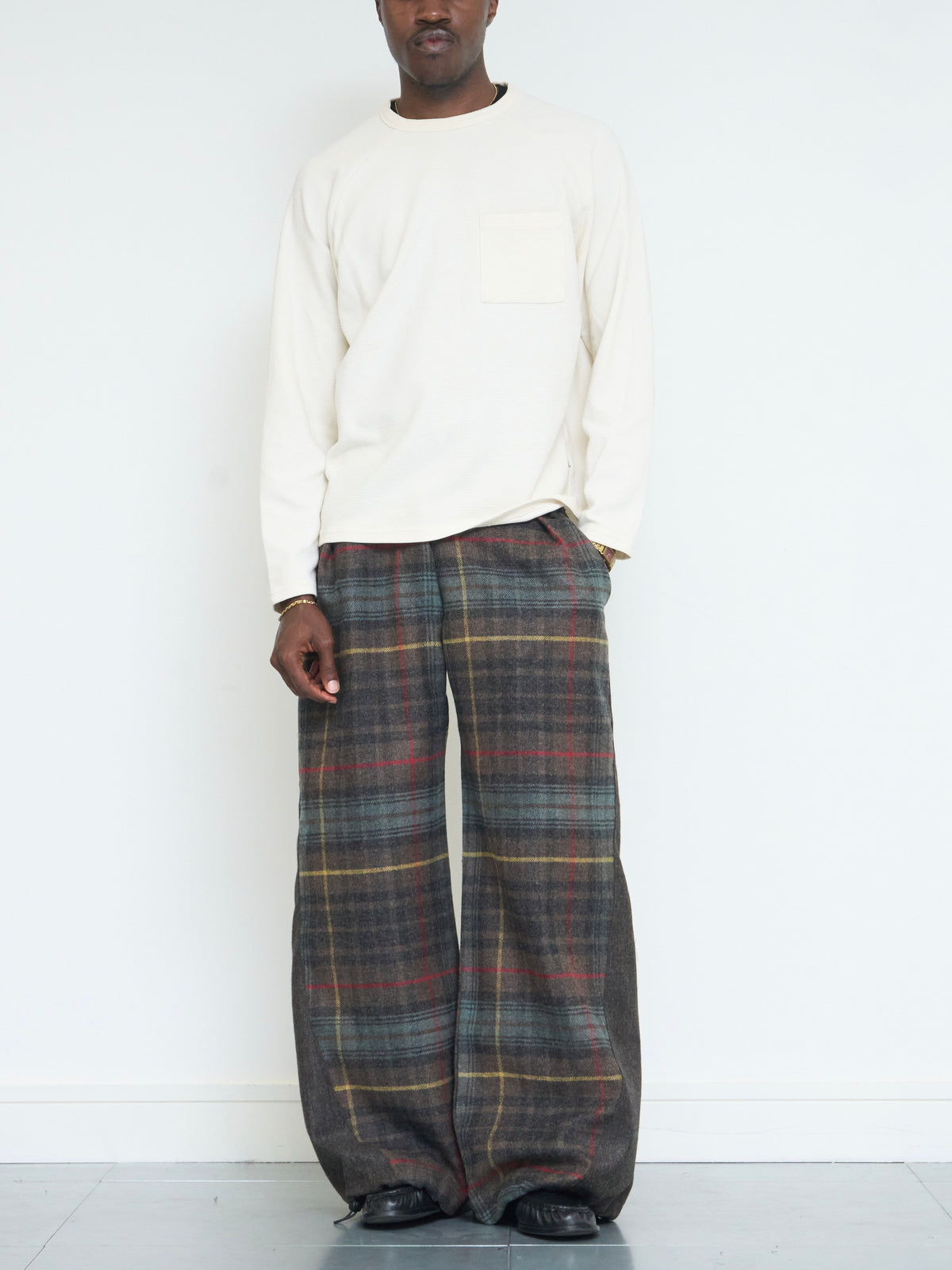 parker utility trouser - tobacco wool