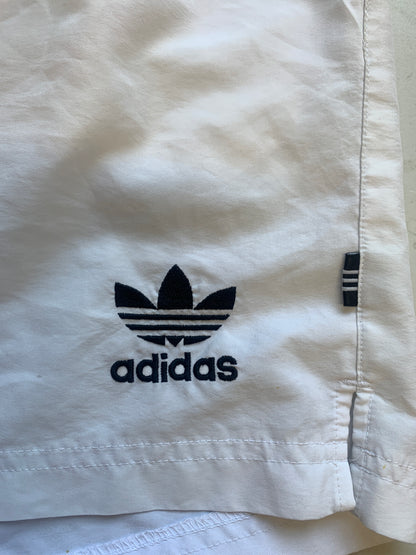 00's adidas white baggy shorts