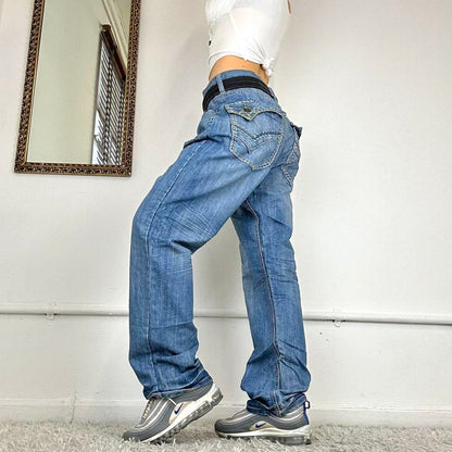 wide leg 00’s cargo jeans