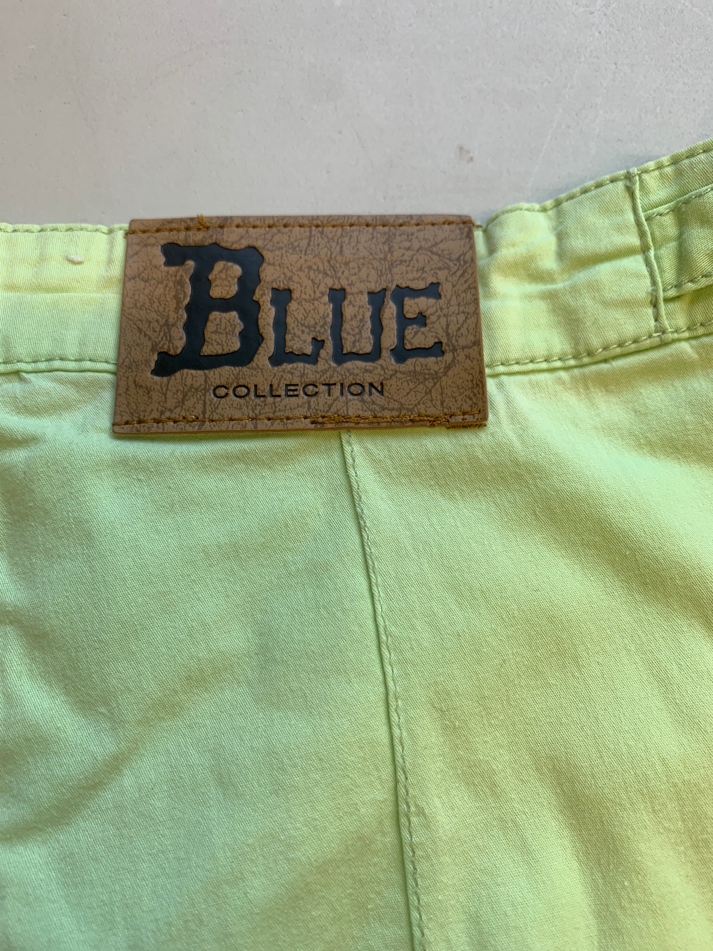 Lime green baggy cargo trousers