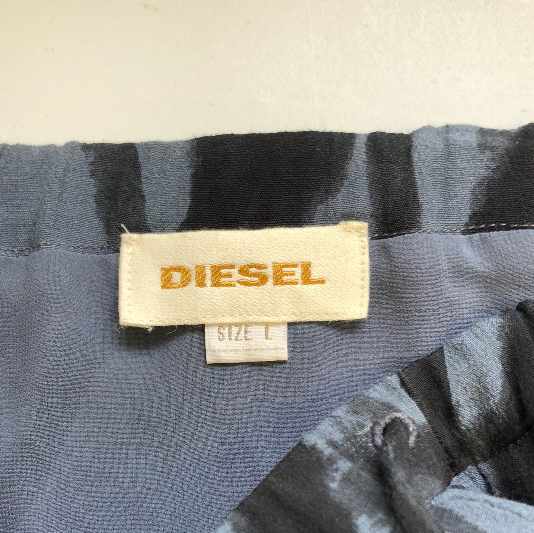 diesel paterned midi skirt