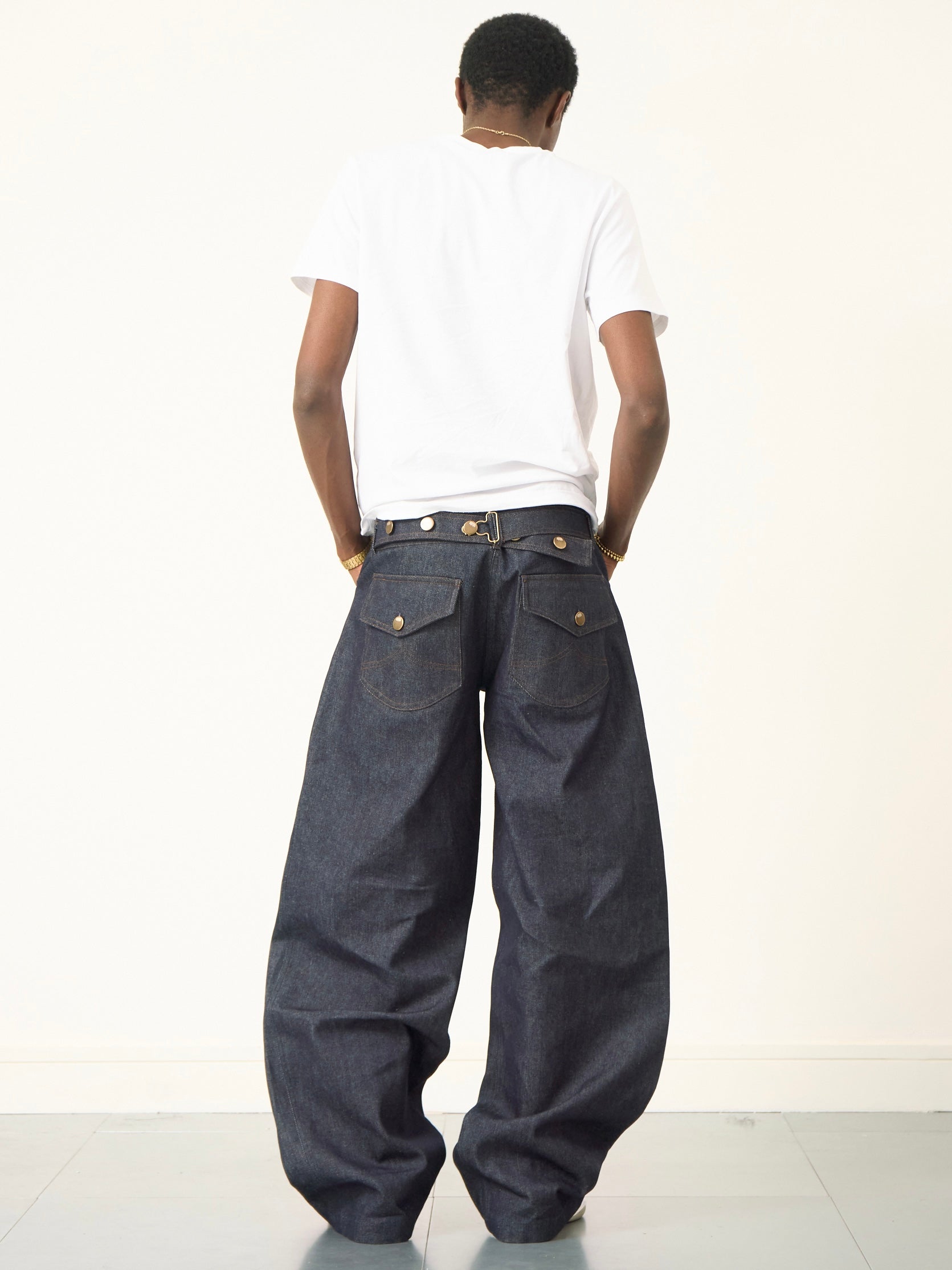 balloon jean - navy denim