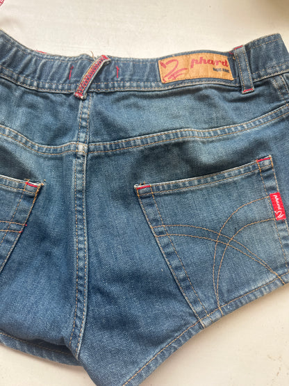 2000s phard denim booty shorts