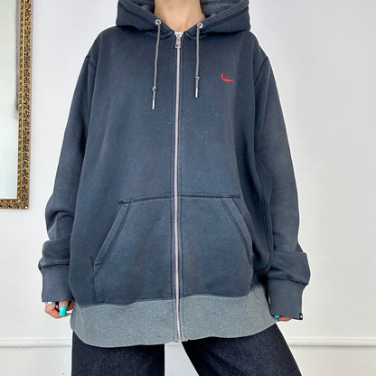 nike vintage zip up hoodie