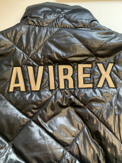 Avirex black puffer coat