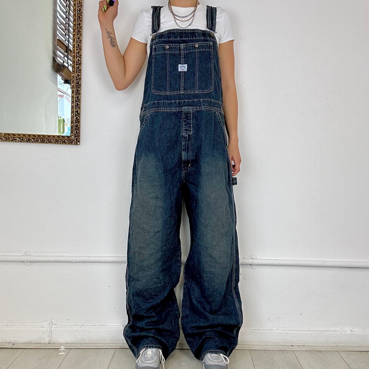 vintage denim dungarees