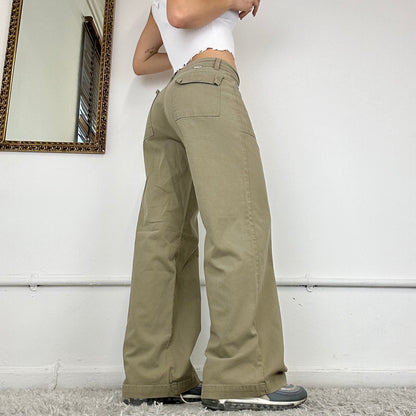 wide leg cargo trousers by angels