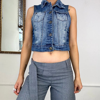 2000 denim waistcoat