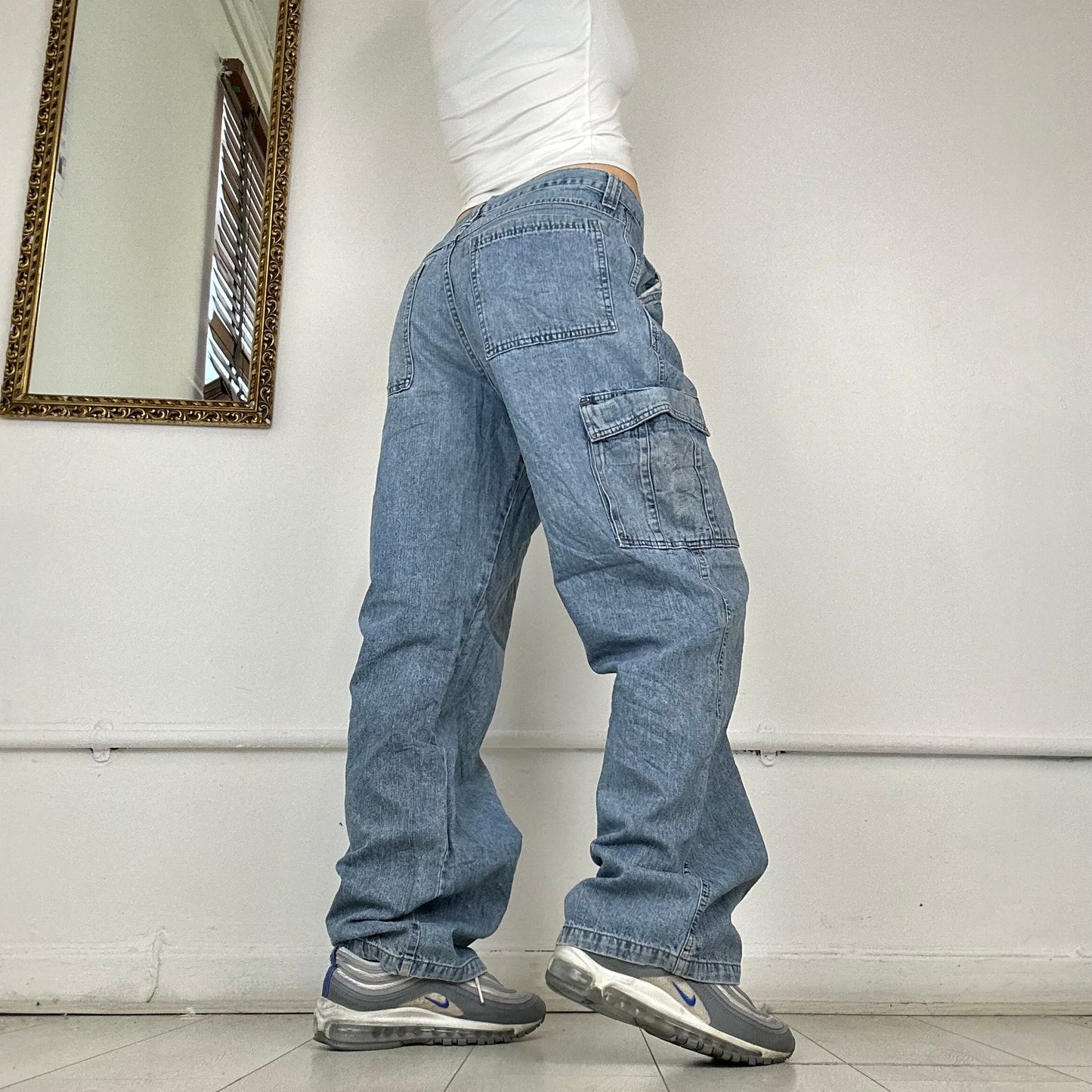 wrangler baggy cargo jeans