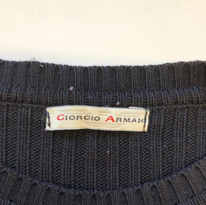 armani ribbed knit jumper