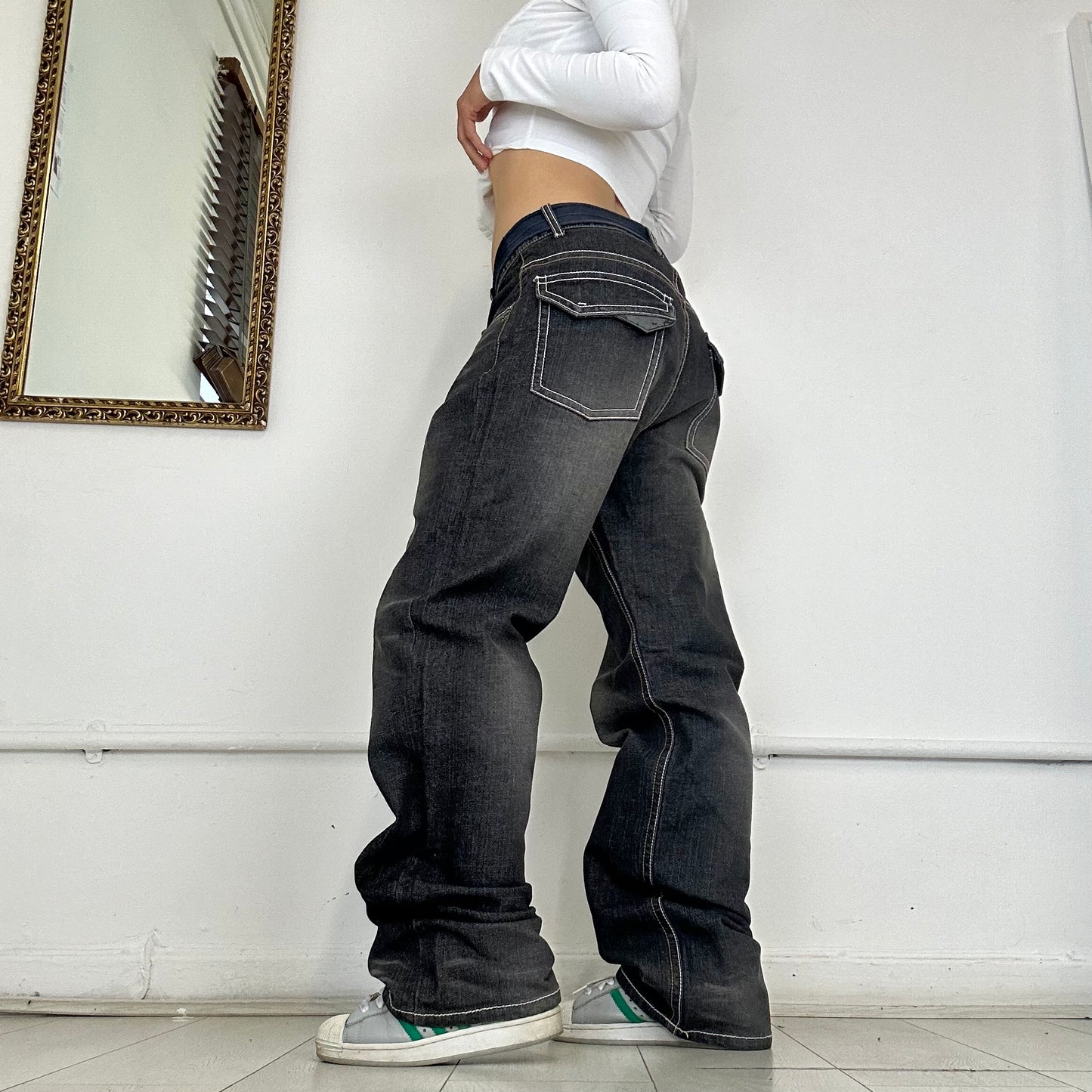 vintage grey baggy jeans