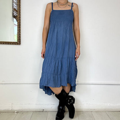 2000's summer flowy midi dress