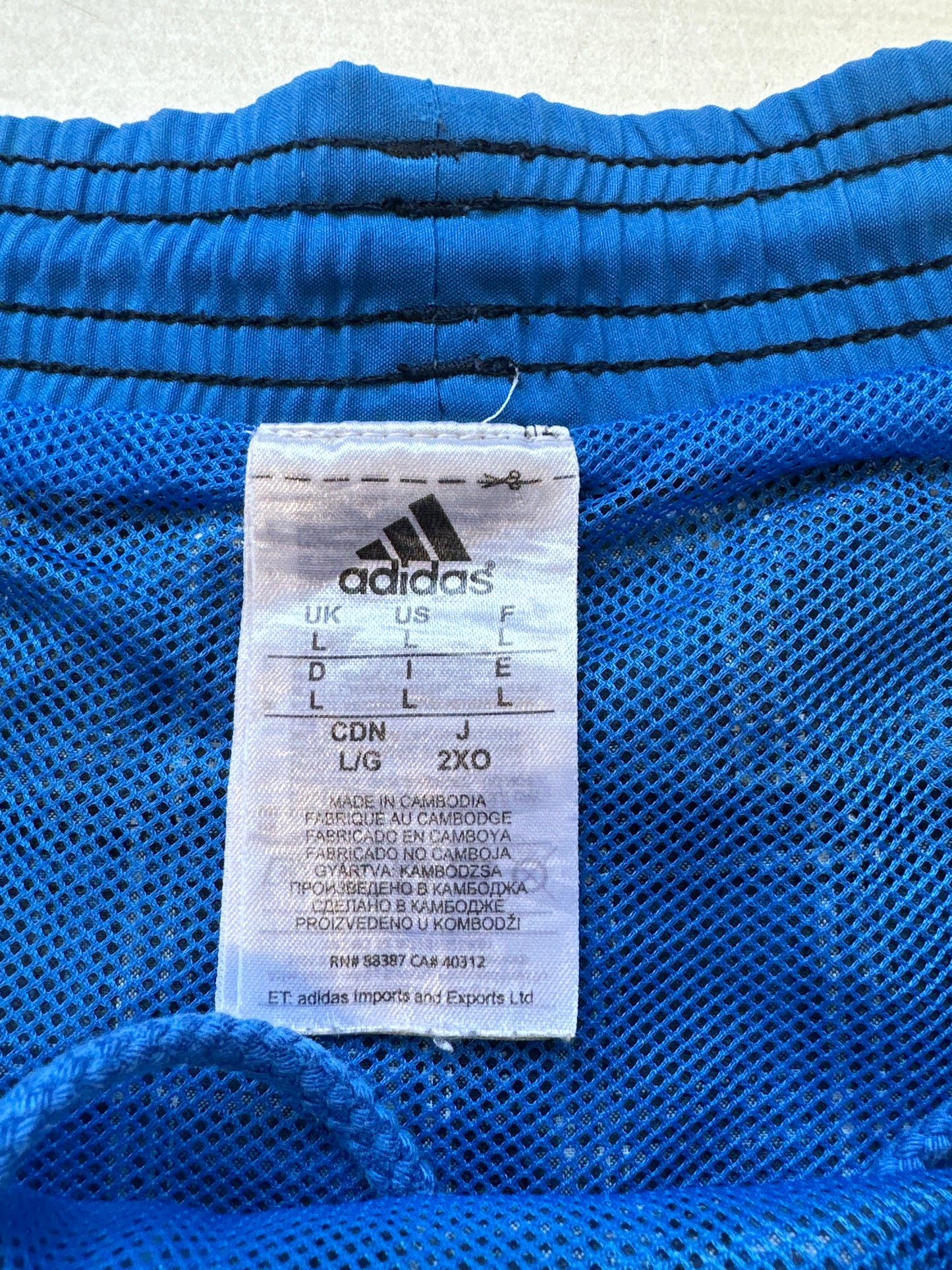 blue checkered adidas shorts