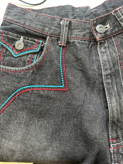 2000's baggy dark grey jeans