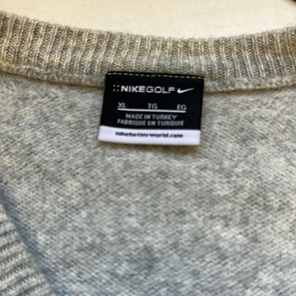 grey vintage knitted nike jumper