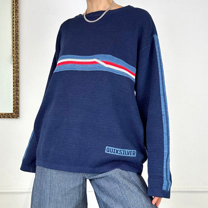 Quiksilver navy knitted jumper