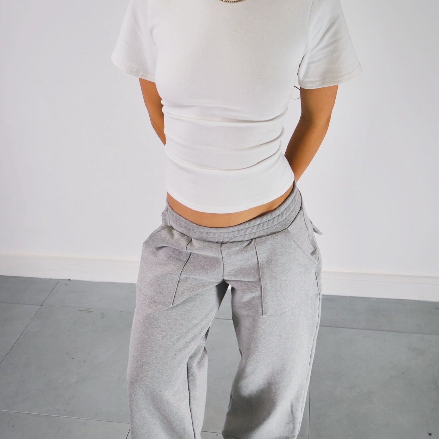 slouch jogger - grey
