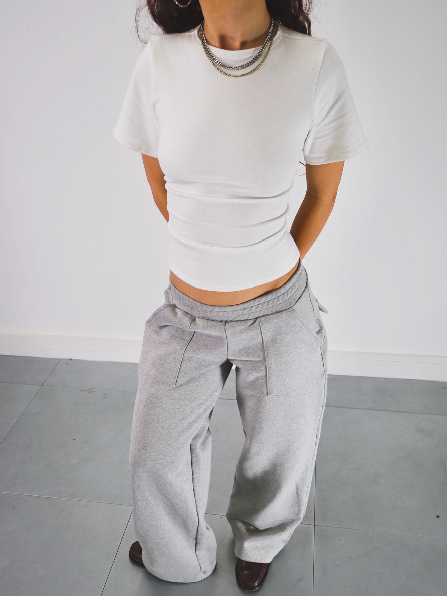 slouch jogger - grey