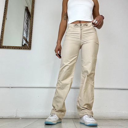 beige cargo trousers