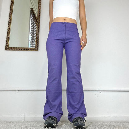 00’s flared purple trousers