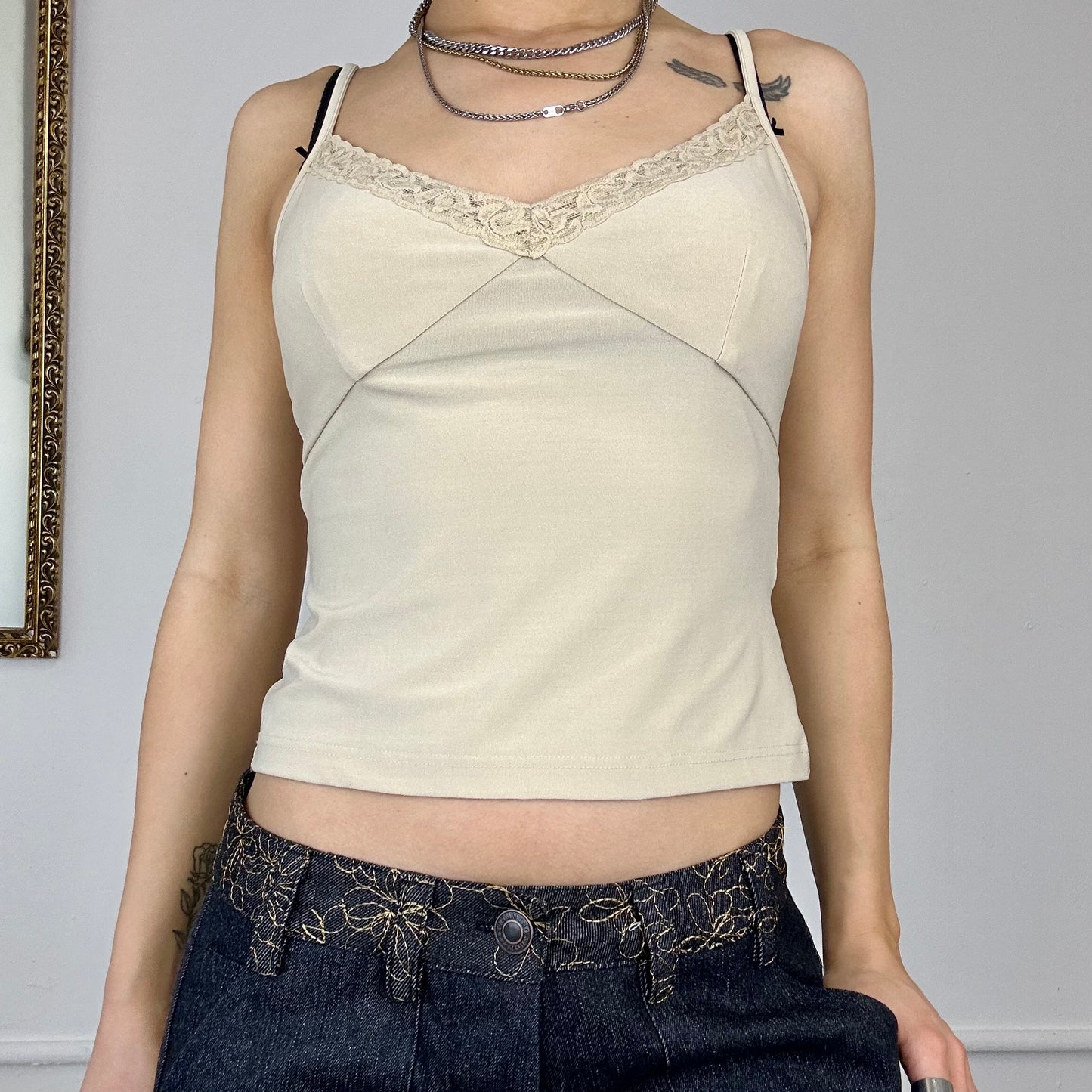 00’s beige cami top