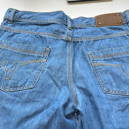 von dutch mid wash denim jorts