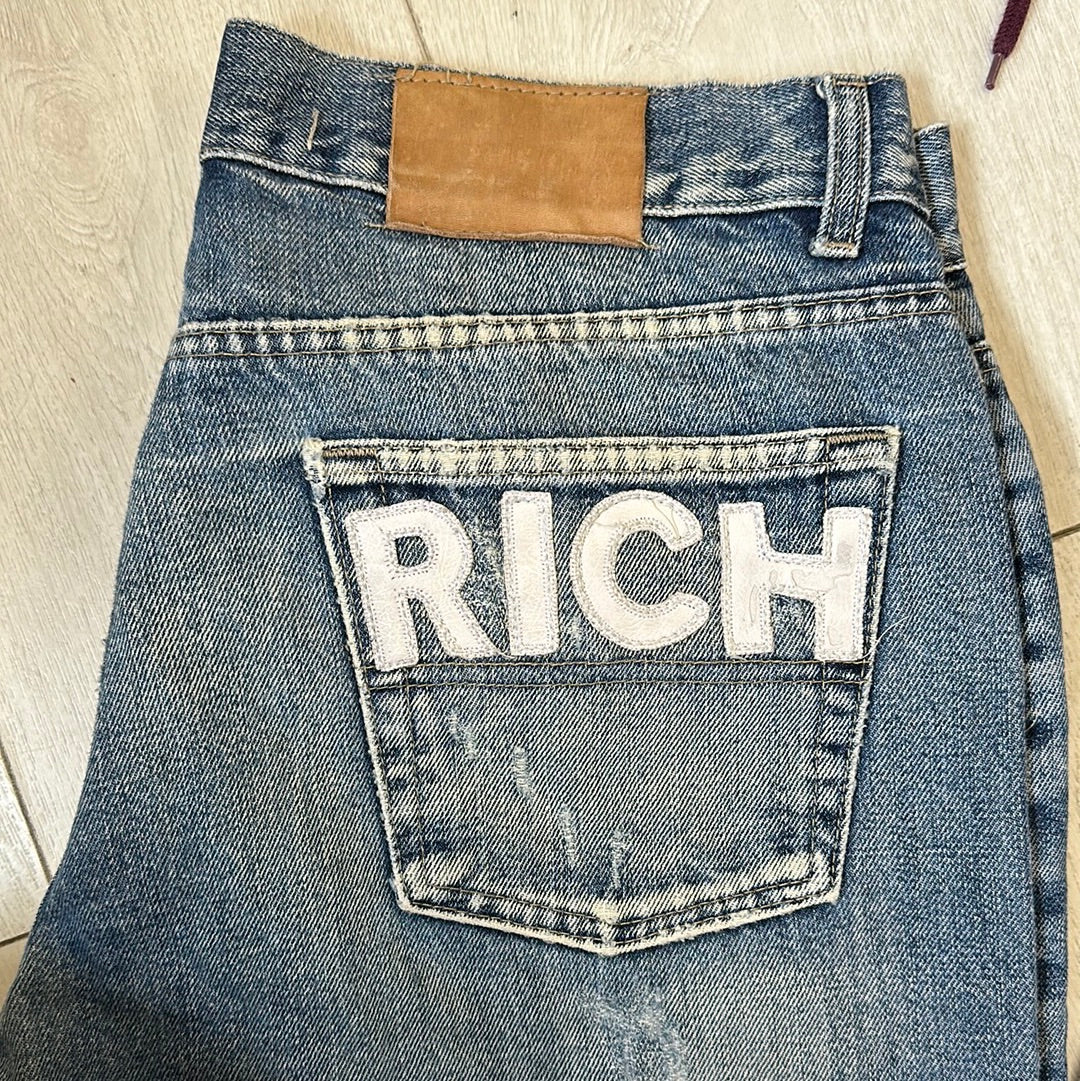 rich spellout jeans