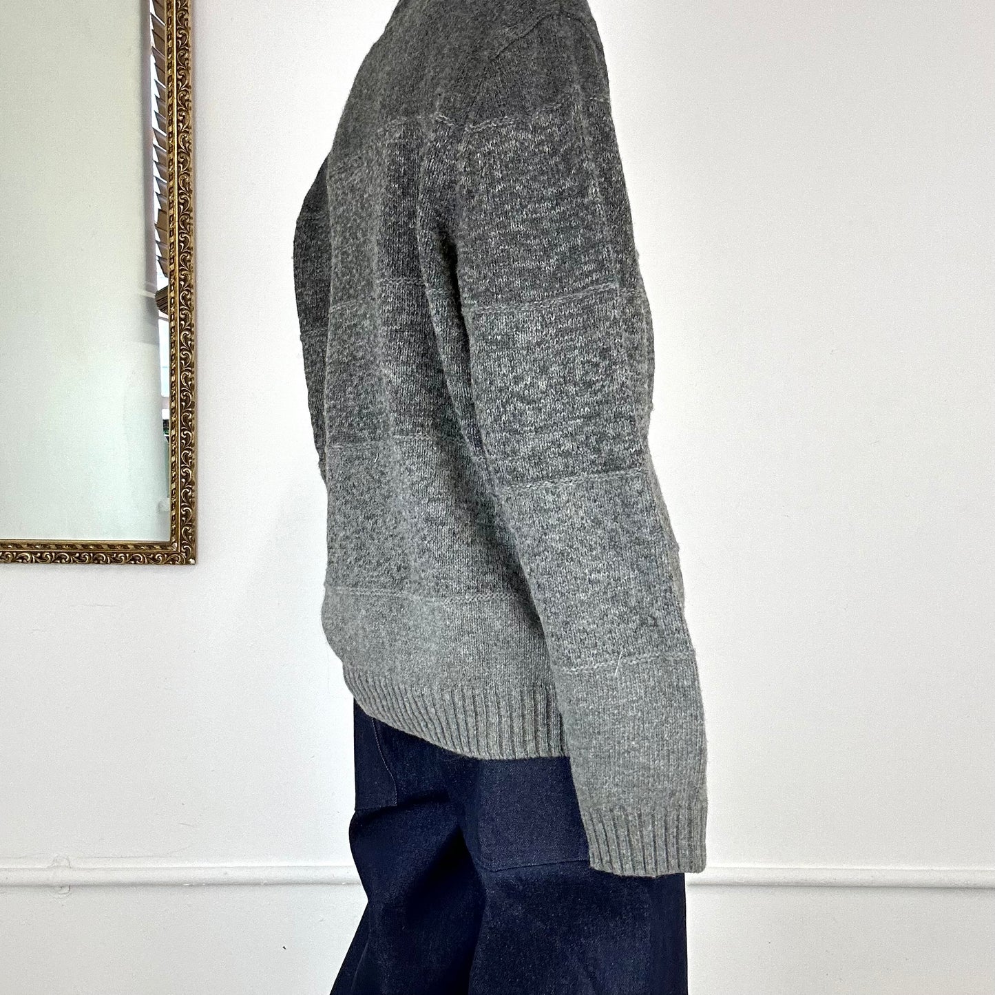 grey wool jumper