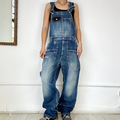 vintage baggy denim dungarees