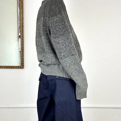 grey wool jumper