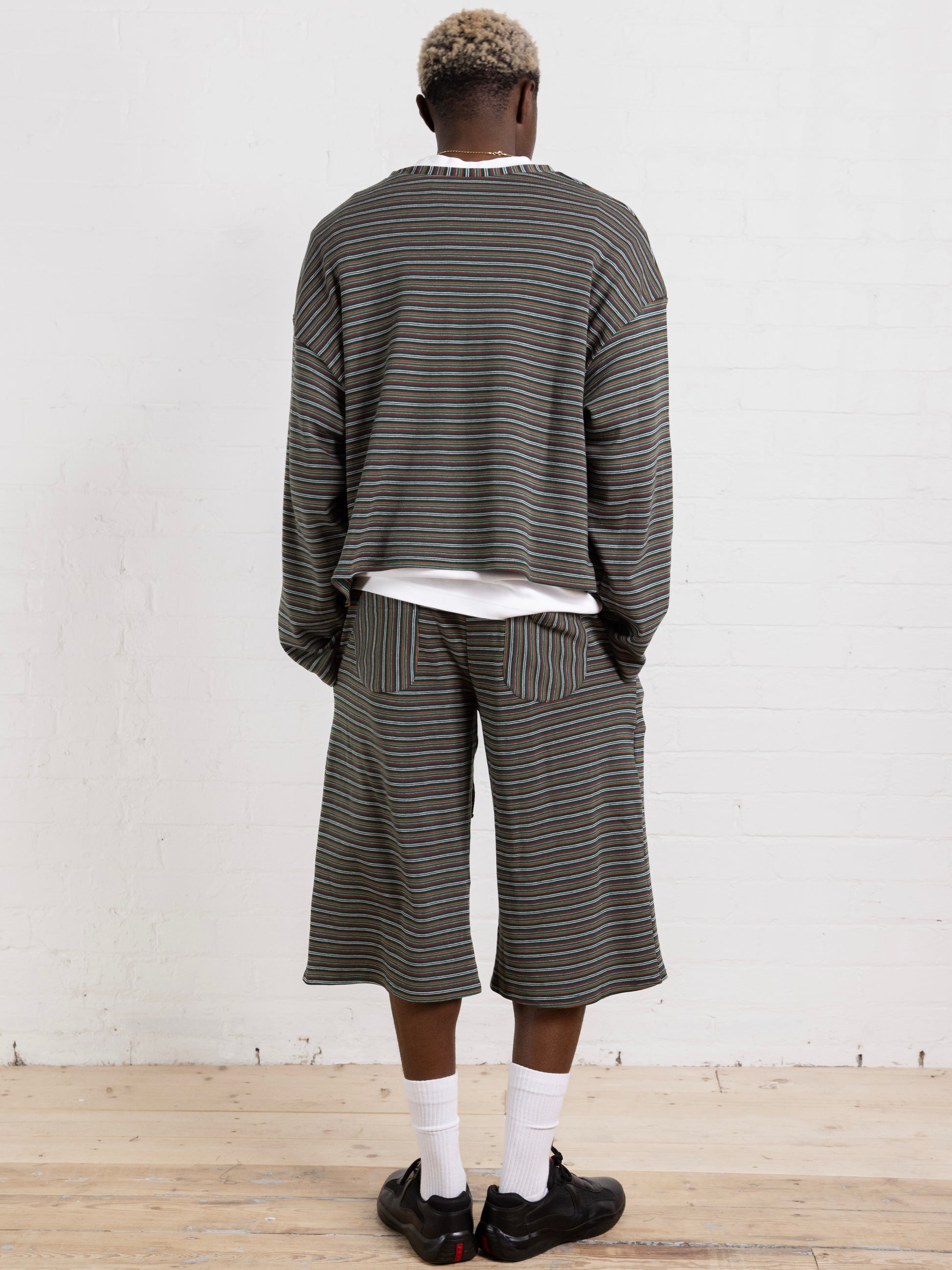 casey jumper - green stripe