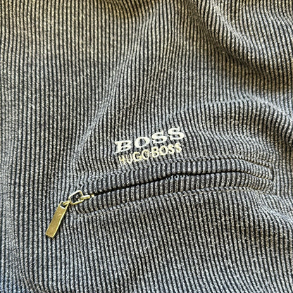 vintage striped quarter zip hugo boss sweater