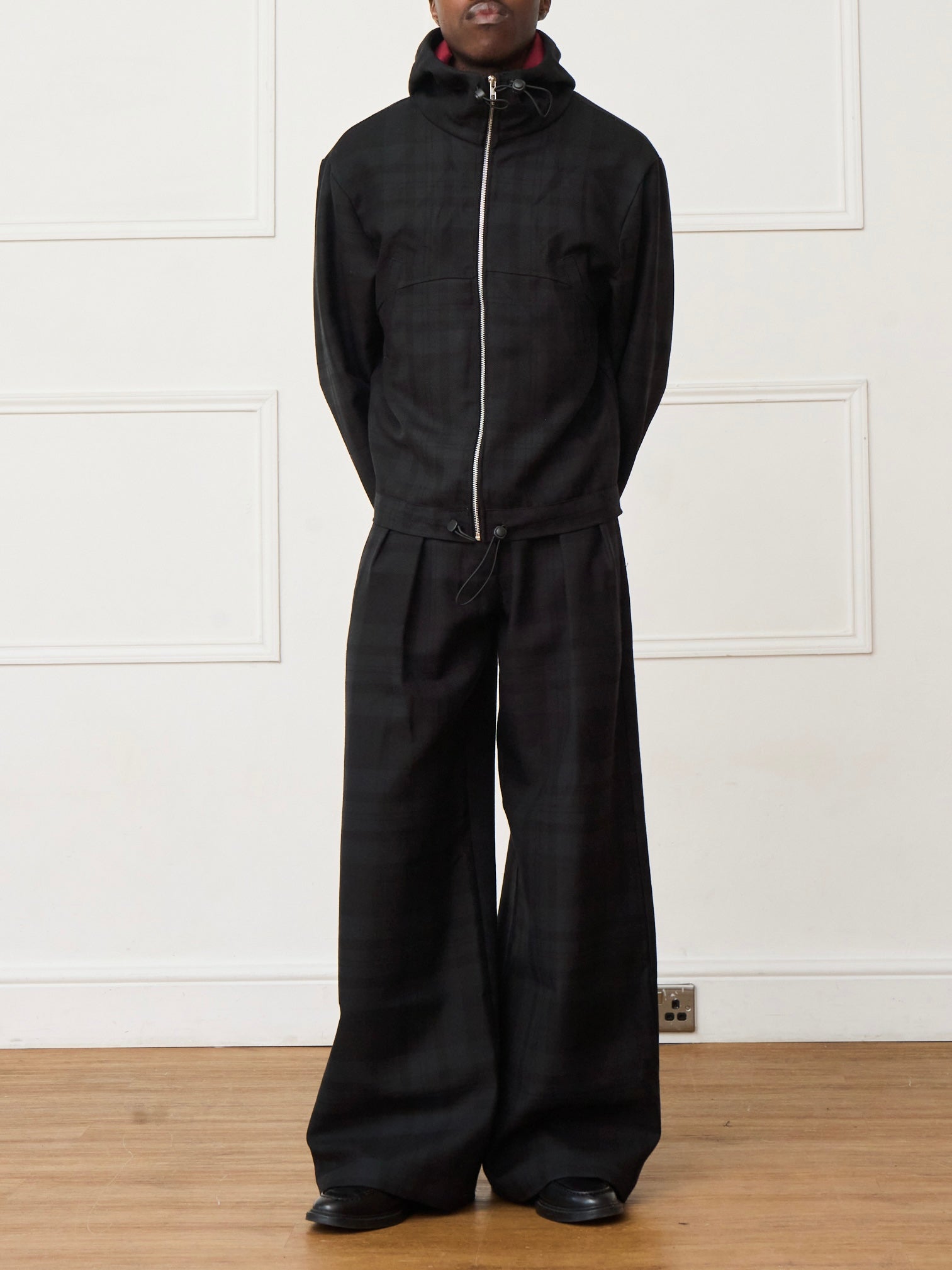 parker trouser - black wool