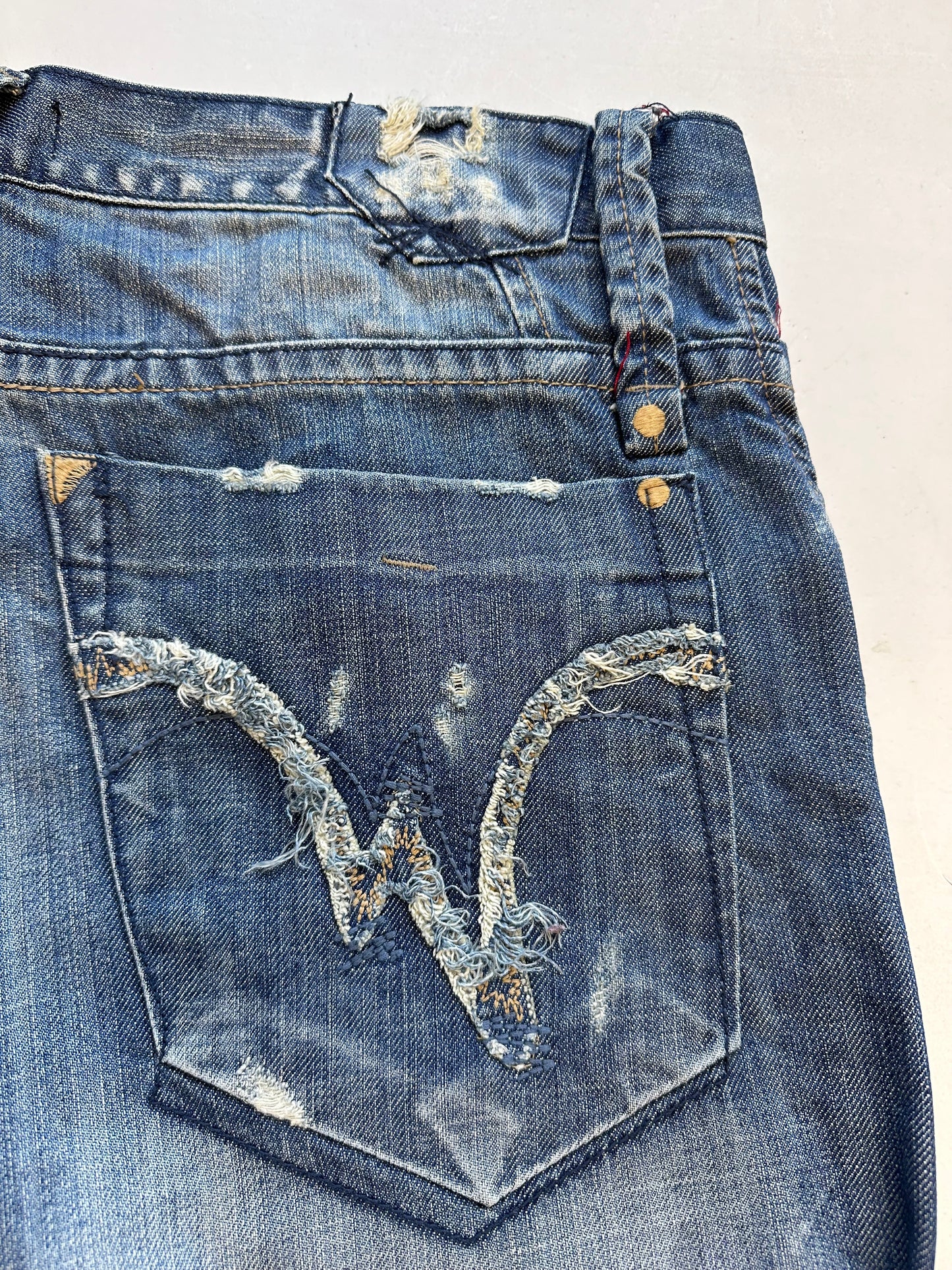 Dsquared distressed denim baggy jeans