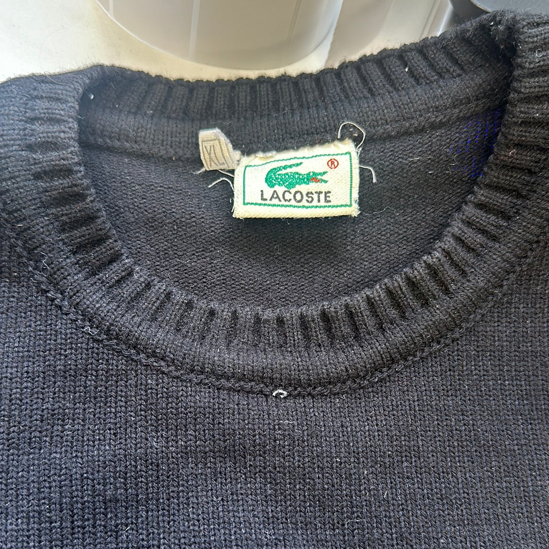 vintage colourful lacoste jumper